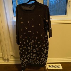 PLUS SIZE Grey Tunic Sweater Dress 2X